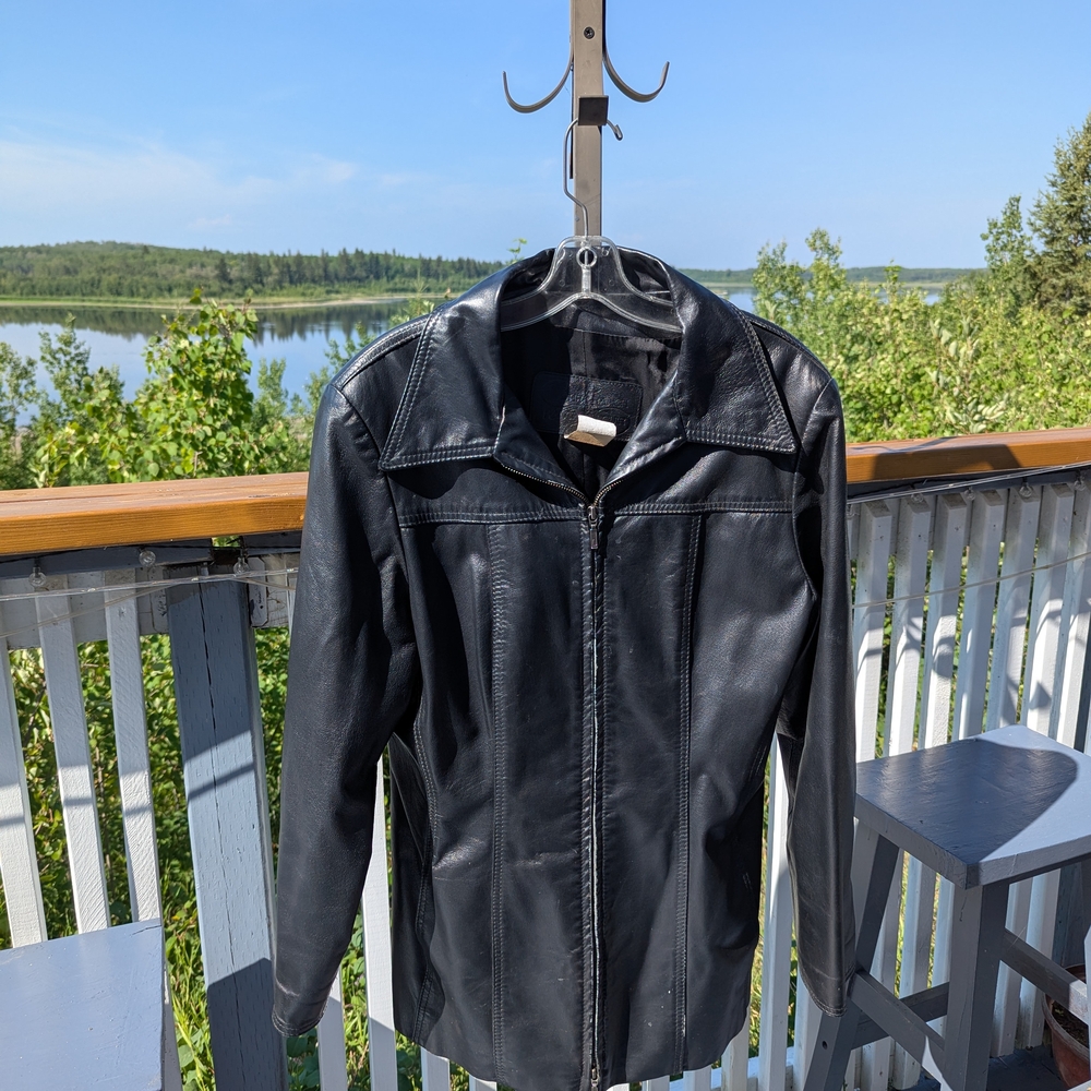 Women's Classic Black Leather Jacket